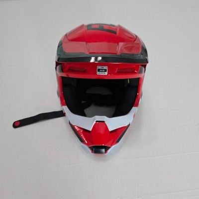 New Fox Racing Youth V1 Lux Helmet Flo Red Youth Medium 28355-110-YM ST-1585