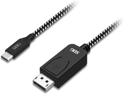 USB Type C to Displayport Braided Cable - 4K @60Hz USB C to DP Cable - Thunderbo
