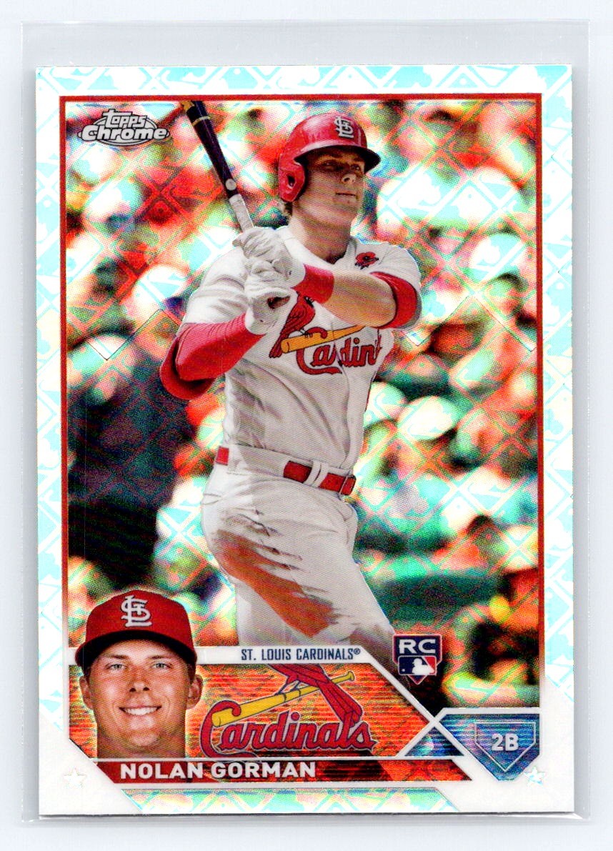 2023 Topps Chrome Logofractor #192 Nolan Gorman Rookie Cardinals