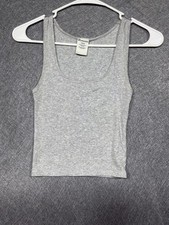 Bandolino Gray Ribbed Tank Top Women's Size Small
