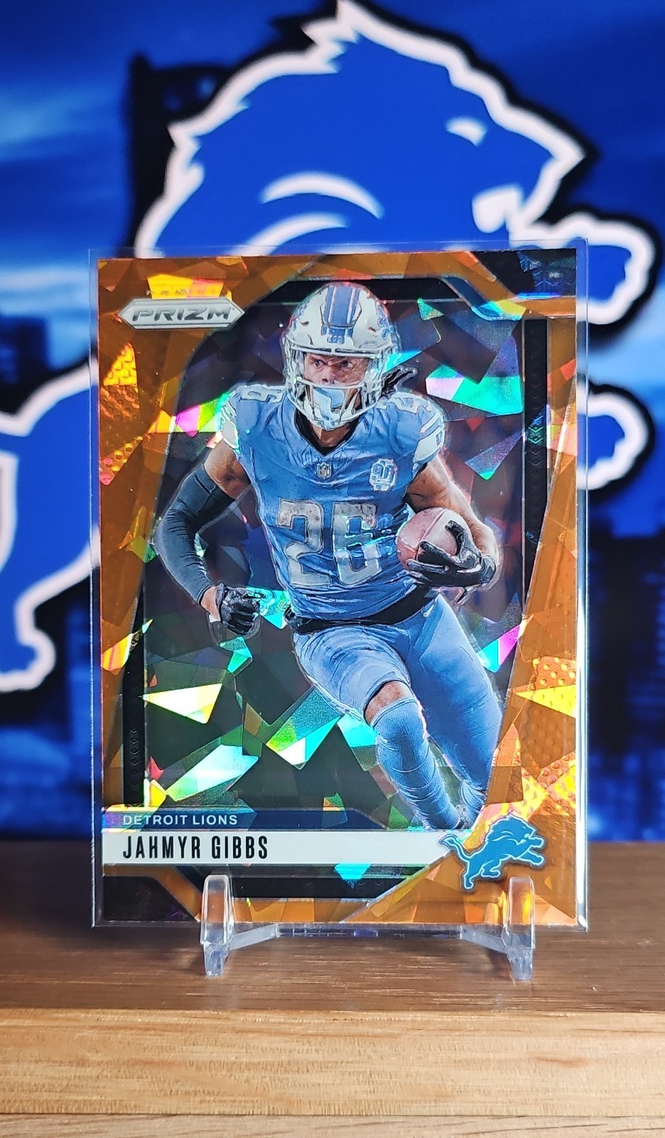 2024 Panini Prizm - Jahmyr Gibbs #93 Orange Ice Prizm