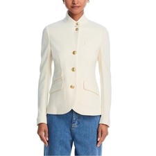 Rag  Bone Slade Textured Ivory Knit Blazer 4