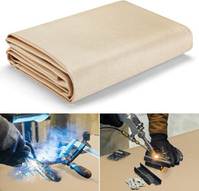 Heavy Duty Fiberglass Welding Blanket, Heat Resistant Blanket with Brass Grommet