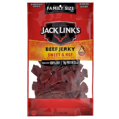 Sweet and Hot Beef Jerky Natural Flavor 10 oz Premium Quality Tender Meat Snack