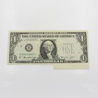 Series 1974 $1 Fold Over Miscut 3rd Printing Error Note US Currency NR #C921-1 — photo 1