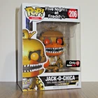 FUNKO POP FNAF FIVE NIGHTS AT FREDDY'S  JACK-O-CHICA #206 GAMESTOP EXCLUSIVE