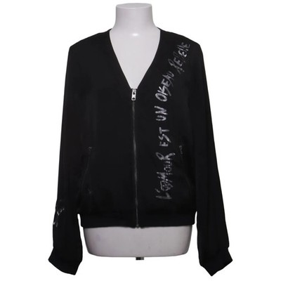 Tigha, Bomberjacke, Damen, Größe: L, Schwarz, Elasthan/Polyester/Viskose #fE3