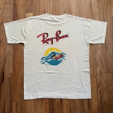 Vintage Ray-Ban Sunglasses American Logo Tee Shirt One Size Fits All OSFA Surfer