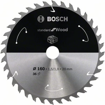 BOSCH Lame De Scie Circulaire À Batterie Standard Pour Bois, Ø 210 Mm, 24 Dents - Photo 1/2