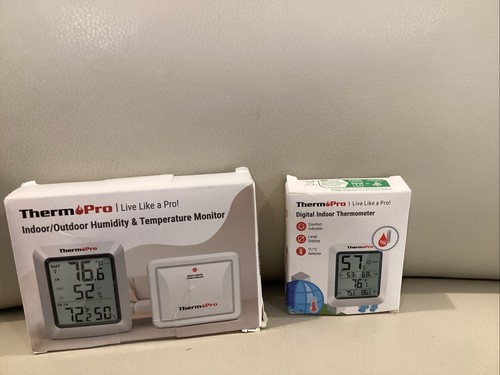 Therm Pro Indoor/Outdoor Humidity and Temperature Monitor #TP60B + TP-50 Indoor