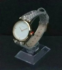 NAF NAF: women's watch, NEW with LEATHER strap, 2 year warranty with case