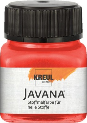 Kreul Javana Stoffmalfarbe für helle Stoffe rot 20 ml  Textilfarben