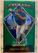 2022 Panini Chronicles Crusade #24 Marcus Semien Green /75 Toronto Blue Jays