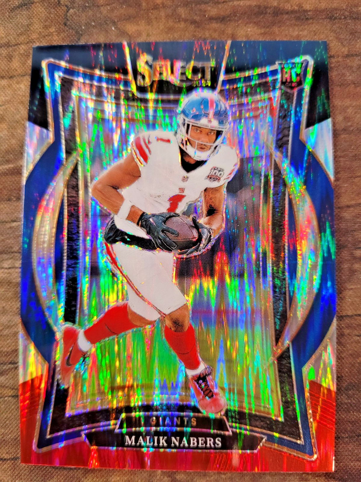 2024 Panini Select - Concourse Malik Nabers #29 Black & Red Shock Prizm (RC)