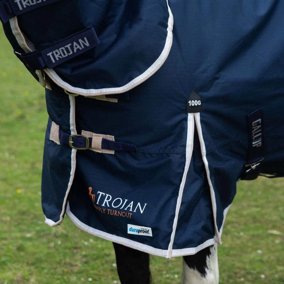 Gallop Trojan / Ponie 100G Duraproof Horse Turnout Rug, Full Neck Combo - Image 3 of 3