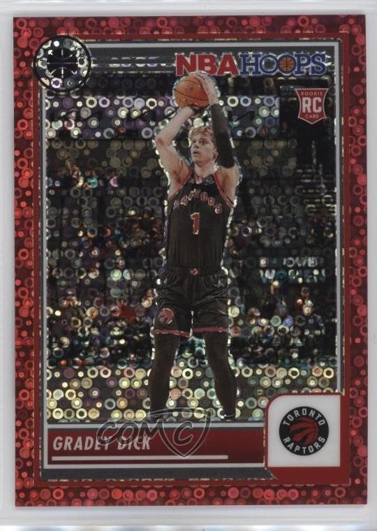 2023 Panini NBA Hoops Premium Stock Red Disco Prizm /149 Gradey Dick #251 1fa4