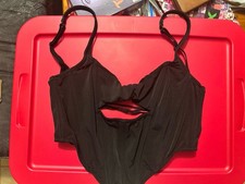 Out From Under Black Corset Top Cutout Lace Up Back Size M Used Urban Outfitters