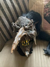 Rare Variant W/ Wig Vtg 1998 Paper Magic Group Mask Tree Goblin Lord Of The Ring