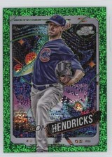 2024 Topps Cosmic Chrome Green Space Dust Refractor /75 Kyle Hendricks #38
