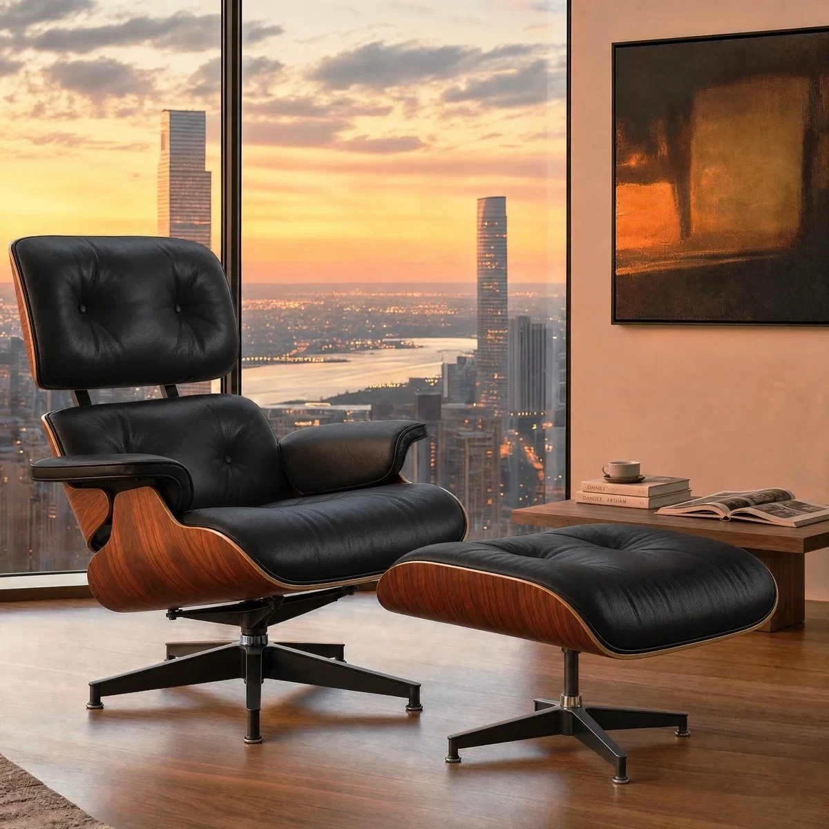 Leather Mid-Century Modern Chairs for sale | eBay