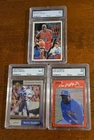 3 CARD GRADED SUPER STAR HOF 🌟 LOT MICHAEL JORDAN KEN GRIFFEY JR BARRY SANDERS