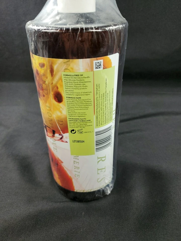 Nuevo gel de ducha Korres pera bergamota gel de baño 33,81 OZ bomba botella sellada Foto 4 de 4