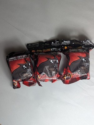 Lot Of 3 Just Toys Exploding Kittens Backpack Hanger Blind Bag New/Sealed