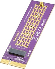 PCIe 3.0 x4 to M.2 NVMe SSD Adapter Card, M-Key Support for 2230/2242/2260/22...