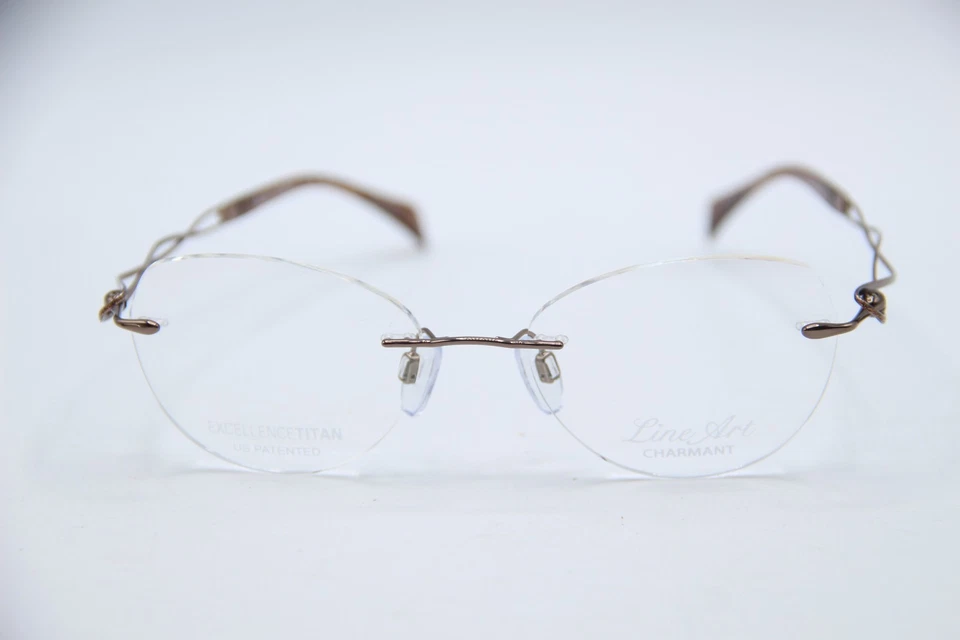 NOVA LINHA DE ÓCULOS ART CHARMANT XL 2165 BR MARROM GUNMETAL ARMAÇÃO AUTÊNTICA 49-17 - Imagem 2 de 4