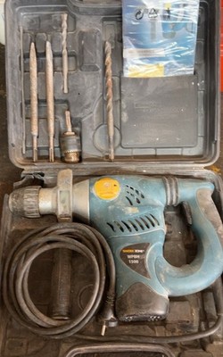 WORKZONE WPSH 1500 Bohrhammer 1500W SDS Bohrmaschine + Zubehör Koffer Läuft