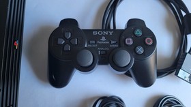 Sony PlayStation 2 Fat PS2 Console SCPH-39001 Controller 250GB Hard Drive