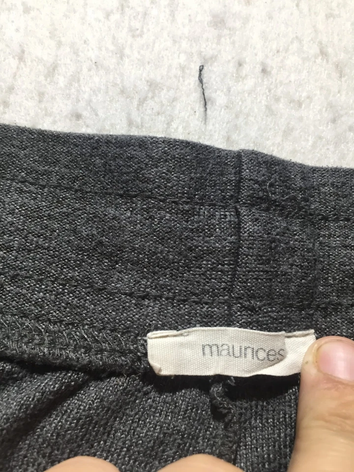 Maurices Jogger Sweatpants Plus Size 1X Gray Pockets Drawstring - Image 3 of 4