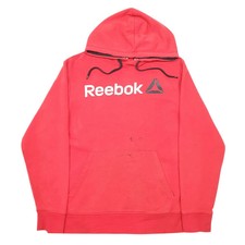 Reebok Hoodie Cotton Blend Sweatshirt Jumper Mens M