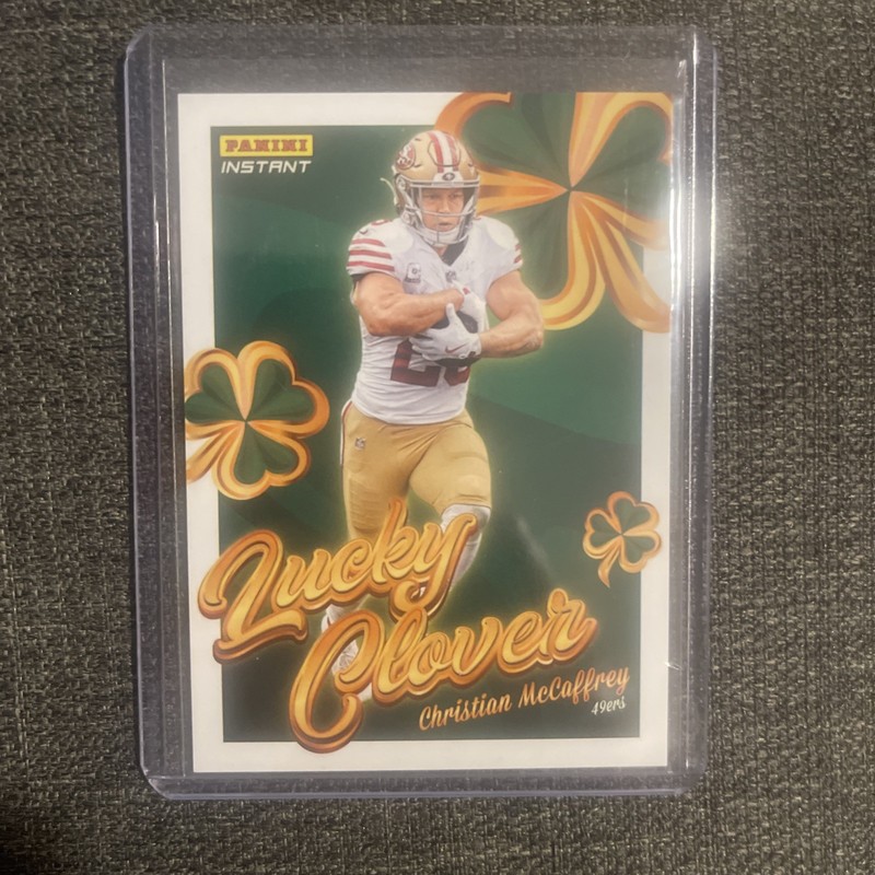 2025 PANINI INSTANT - Christian McCafrey #10 - LUCKY CLOVER 🍀SP