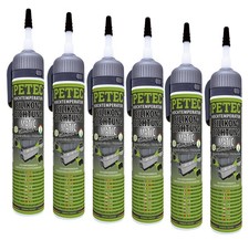 6x PETEC Hochtemperatur Silikondichtung MATIC 200ml Kartusche SCHWARZ - 97720