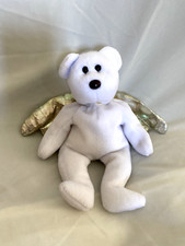 Rare TY Beanie Baby Babies Angel Bear HALO 2 II 2000