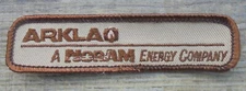 RARE ARKLA GAS-A NORAM ENERGY COMPANY SEW ON PATCH NEW 4X1"