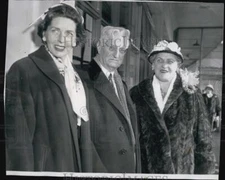1958 Press Photo Madelyn Swift, Judge Swift, Mrs. William Francis