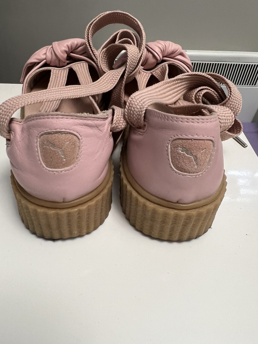Puma Fenty By Rihanna Creeper Ballerina Shoe Size 8.5 Pink