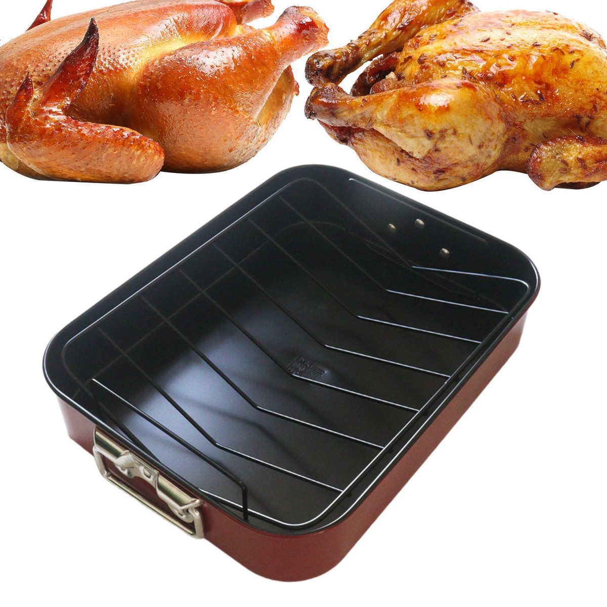 Roasting Pan Bbq Turkey In The Oven Turkey Roaster Tray Nonstick