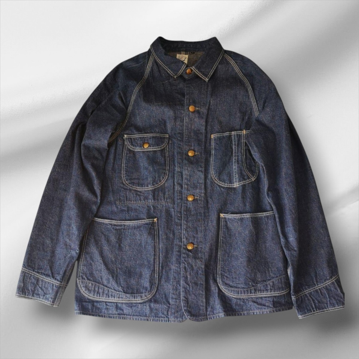orSlow 1950s ノーカラー カバーオール デニム ジャケット 2