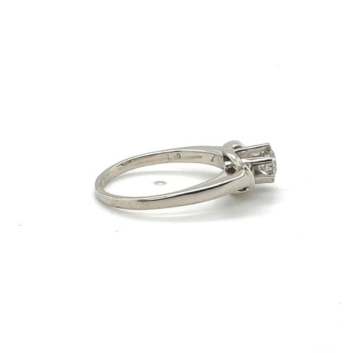 Anello solitario 18 carati 750 solitario RG 62 0,52 ct diamante mezzo carato pezzo unico brillante - Foto 15 di 22