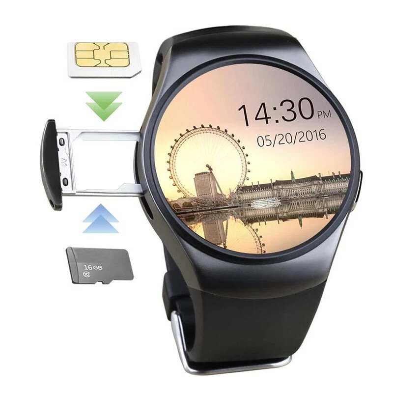 Smartwatch KW18 Herzfrequenz Runder Bildschirm SIM TF Karte Smart Watch