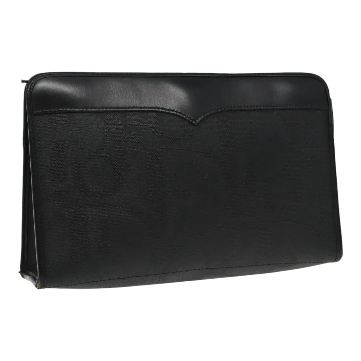 Sac pochette toile Christian Dior trotteur noir authentique ti2132