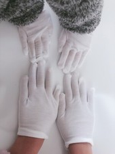 Girl Children Kids Party Dance Prom Ball Costume Cotton SHORT WHITE Gloves 3-14Y