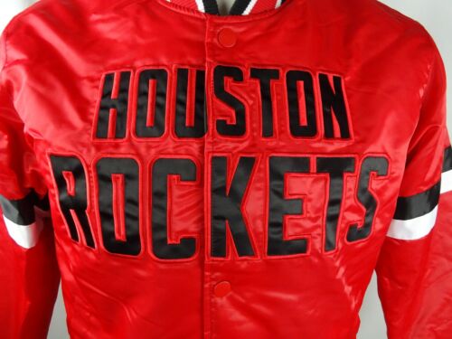 Giacca Bomber Houston Rockets NBA Starter Uomo Snap-Up Raso - Foto 2 di 10