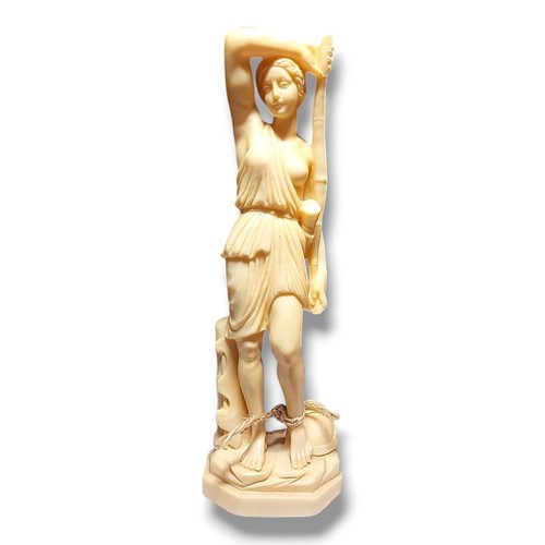 Vintage a. Santini sculpture of woman figurine signed made in Italy 9” - Bild 2 von 10