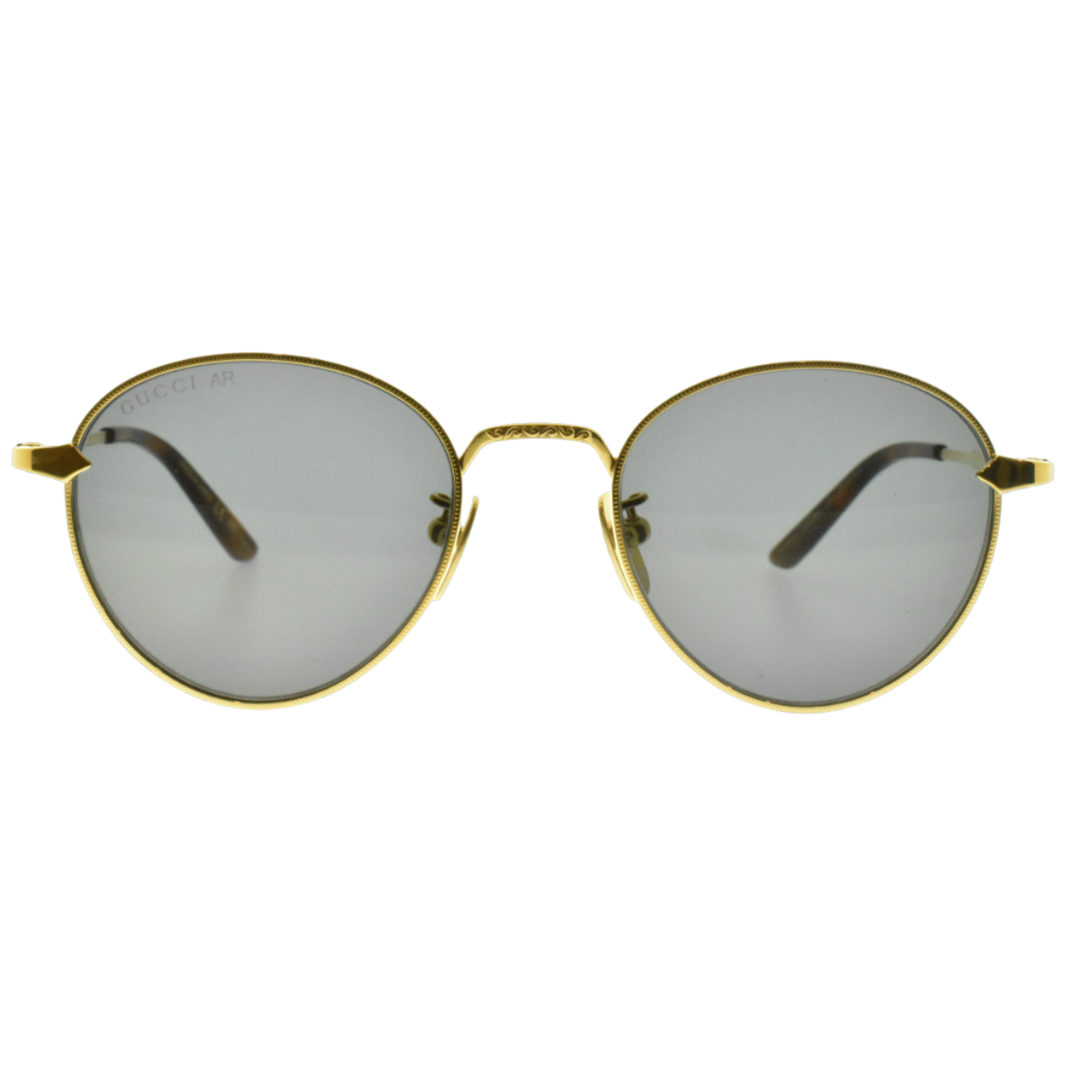 NEW!! GUCCI GG230S 003 Gold Oval Titanium Full Rim Mens Sunglasses