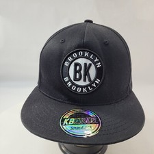 KB Ethos Brooklyn Embroidered Men's Baseball Cap Hat Black Snapback