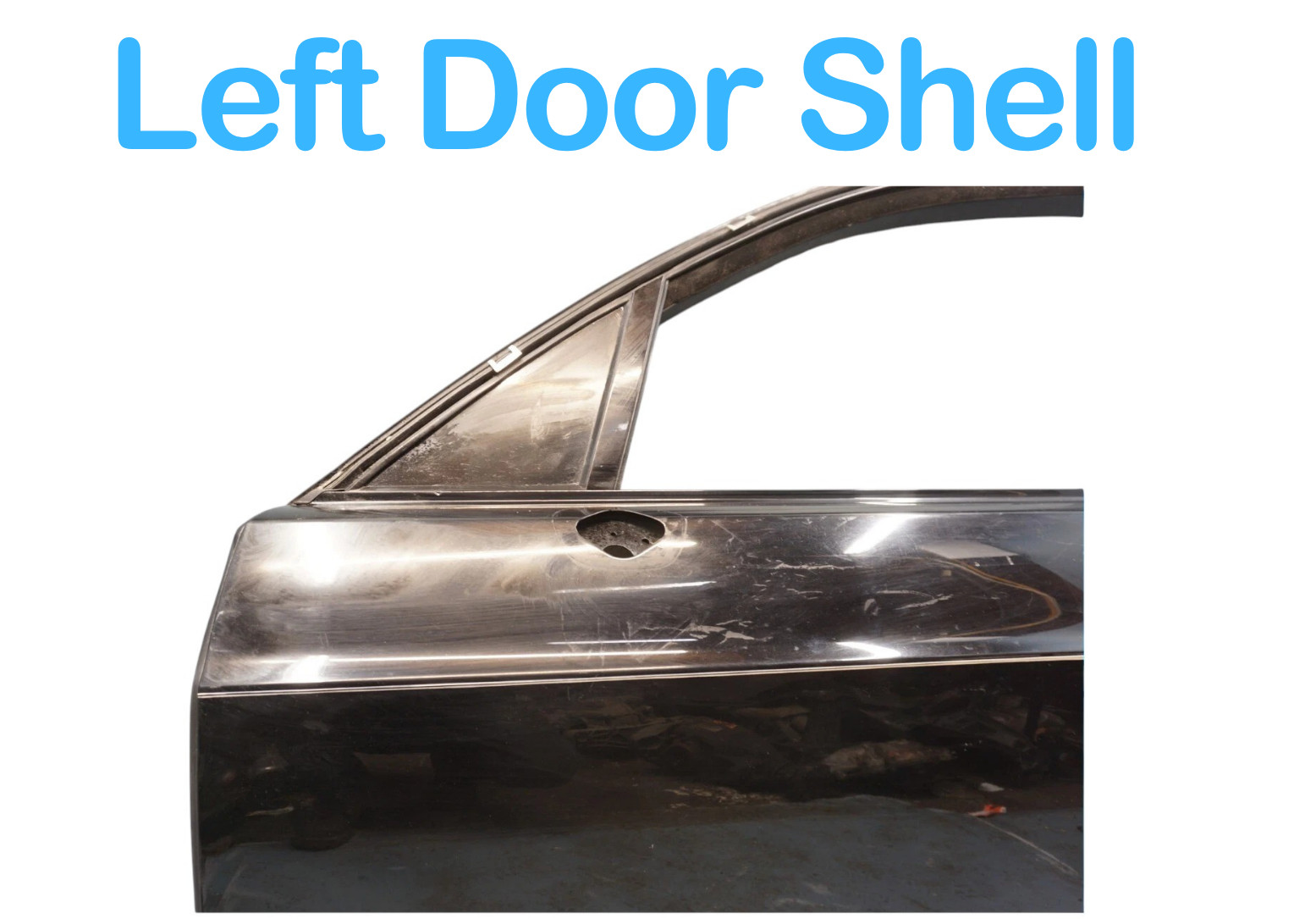 06-12 Bentley Continental Front Left Driver Side Door Shell Panel Black OEM